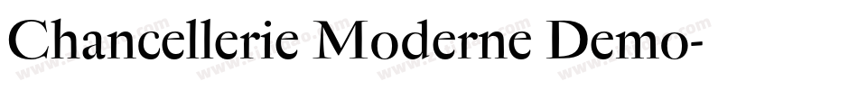 Chancellerie Moderne Demo字体转换